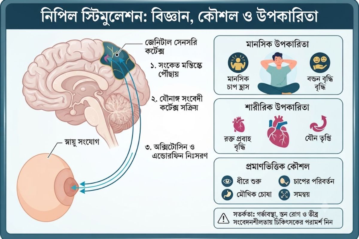 মেয়েদের নিপিল চোষার কৌশল 