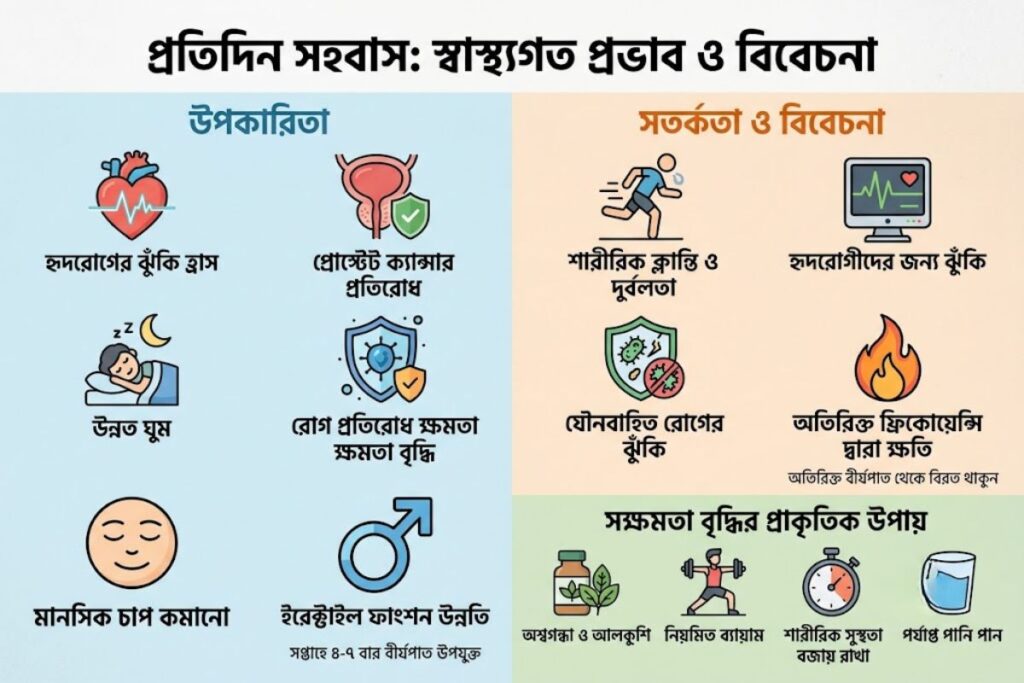 প্রতিদিন সহবাসের উপকার, অপকার ও স্বাস্থ্যগত প্রভাব