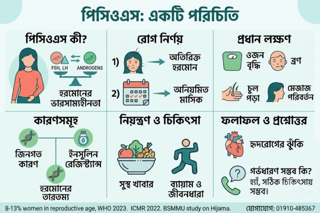 পিসিওএস (PCOS)-এর লক্ষণ, কারণ ও ইউনানি পরিচর্যা