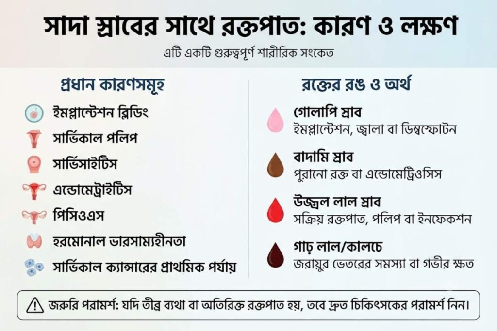 সাদা স্রাবের সাথে রক্ত যাওয়ার কারণ ও ইউনানি চিকিৎসা
