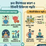 দ্রুত বীর্যপাতের কারণ ও ইউনানী চিকিৎসা পদ্ধতির ইনফোগ্রাফিক