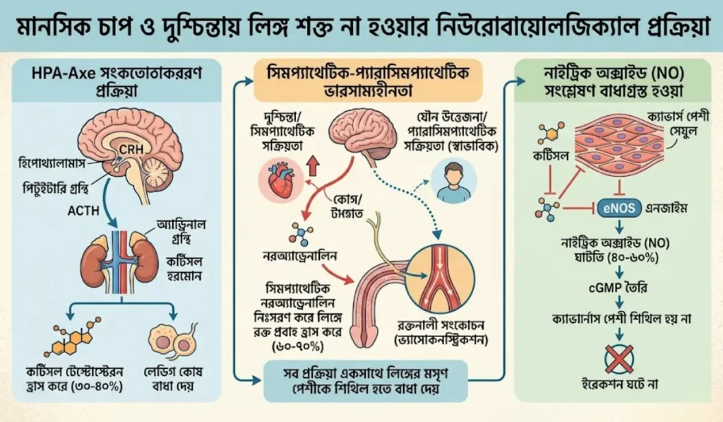 মানসিক চাপে পুরুষের লিঙ্গ শিথিলতা