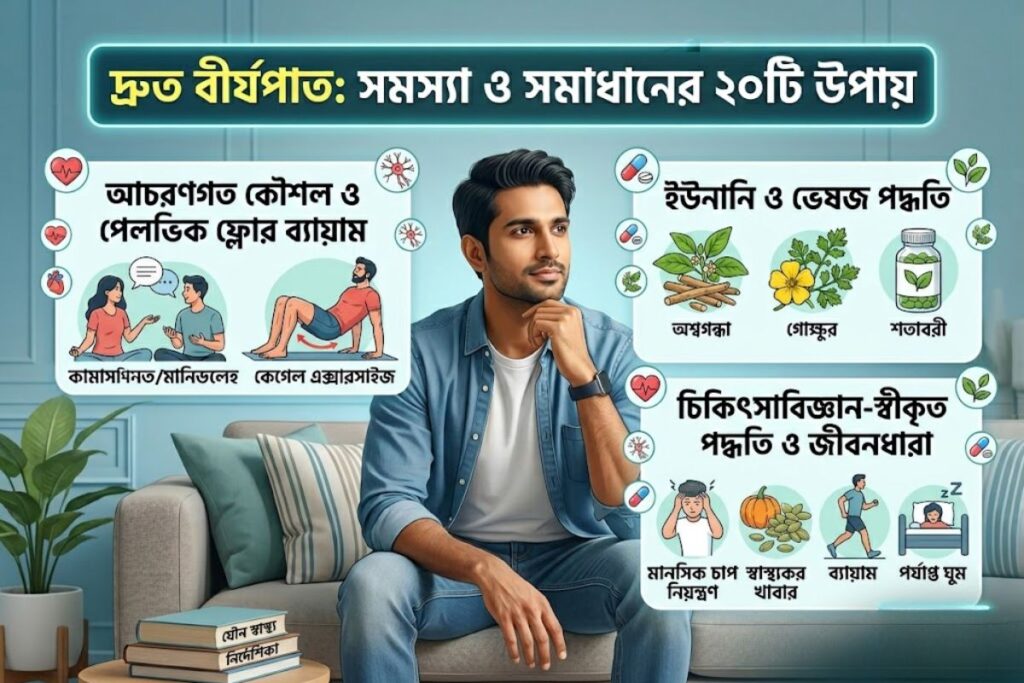 সহবাসের সময় বাড়ানোর ব্যায়াম ও স্টপ-স্টার্ট কৌশল