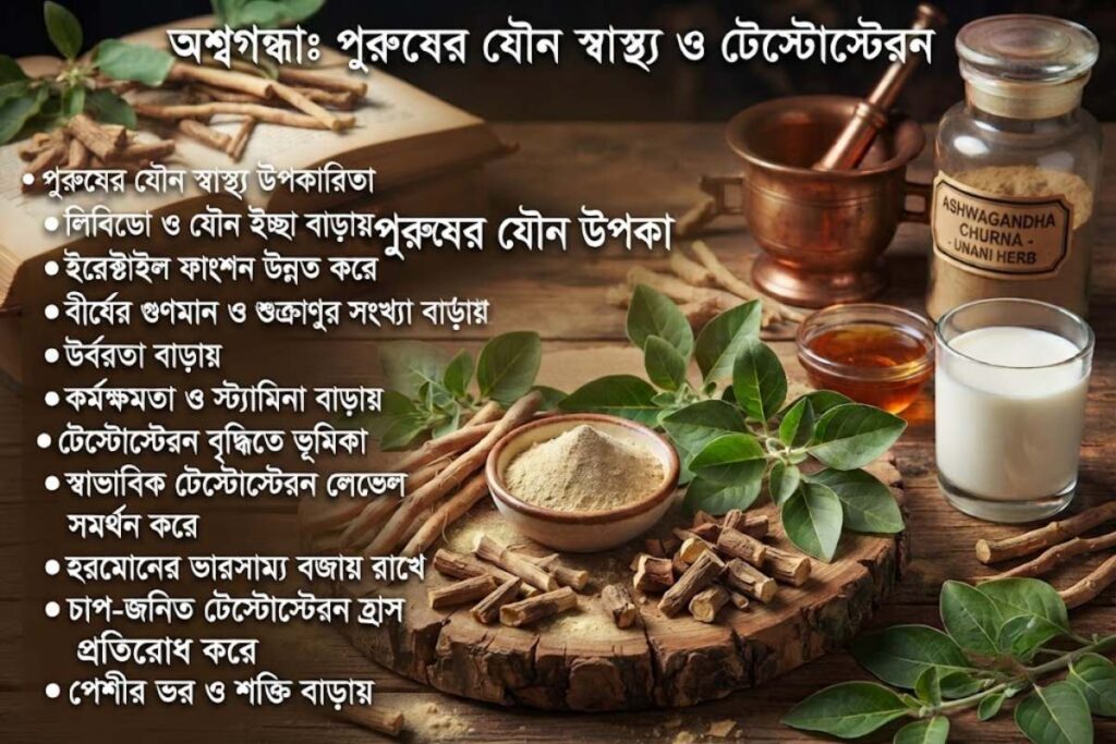 টেস্টোস্টেরনের সঙ্গে অশ্বগন্ধার সম্পর্ক