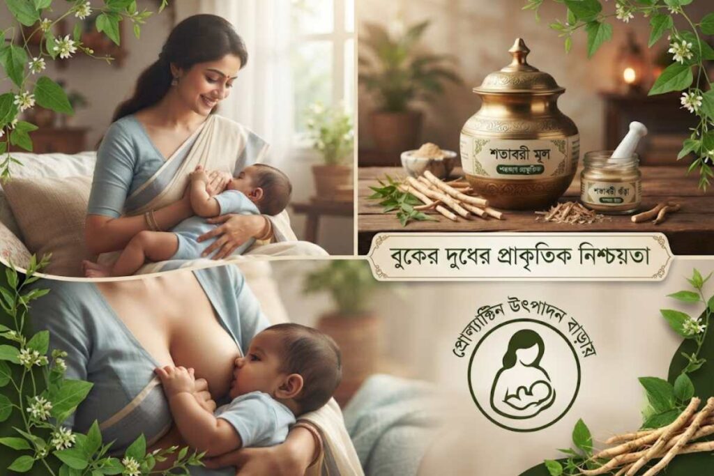 শতাবরী মূল ও স্তন্যদানকারী মা — বুকের দুধ বৃদ্ধির ভেষজ উপায়