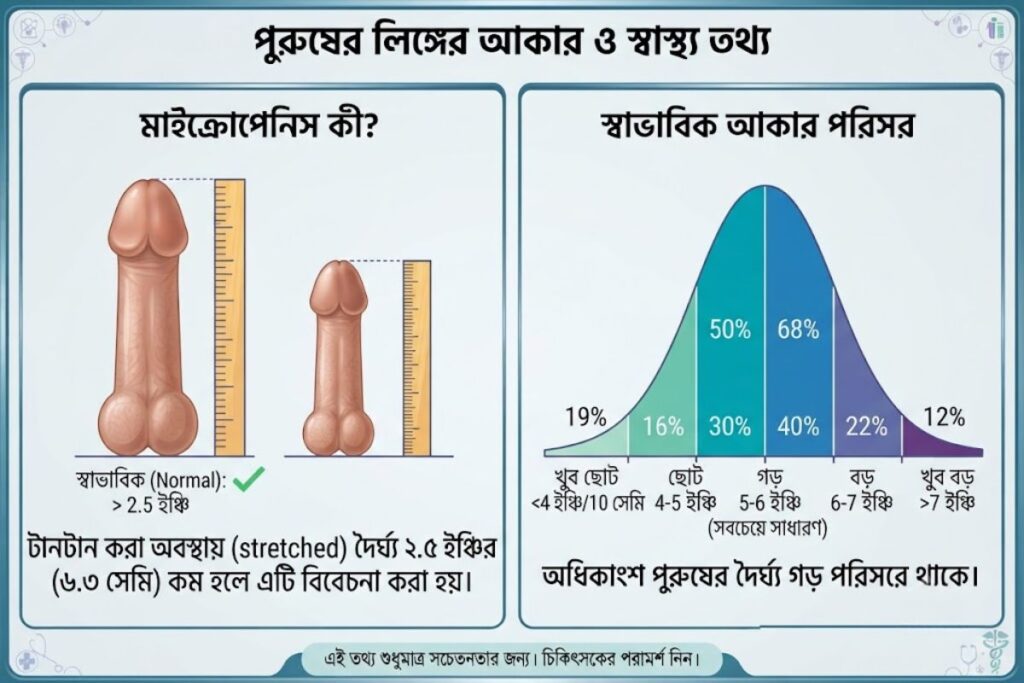 মাইক্রোপেনিস বনাম স্বাভাবিক লিঙ্গের সাইজ