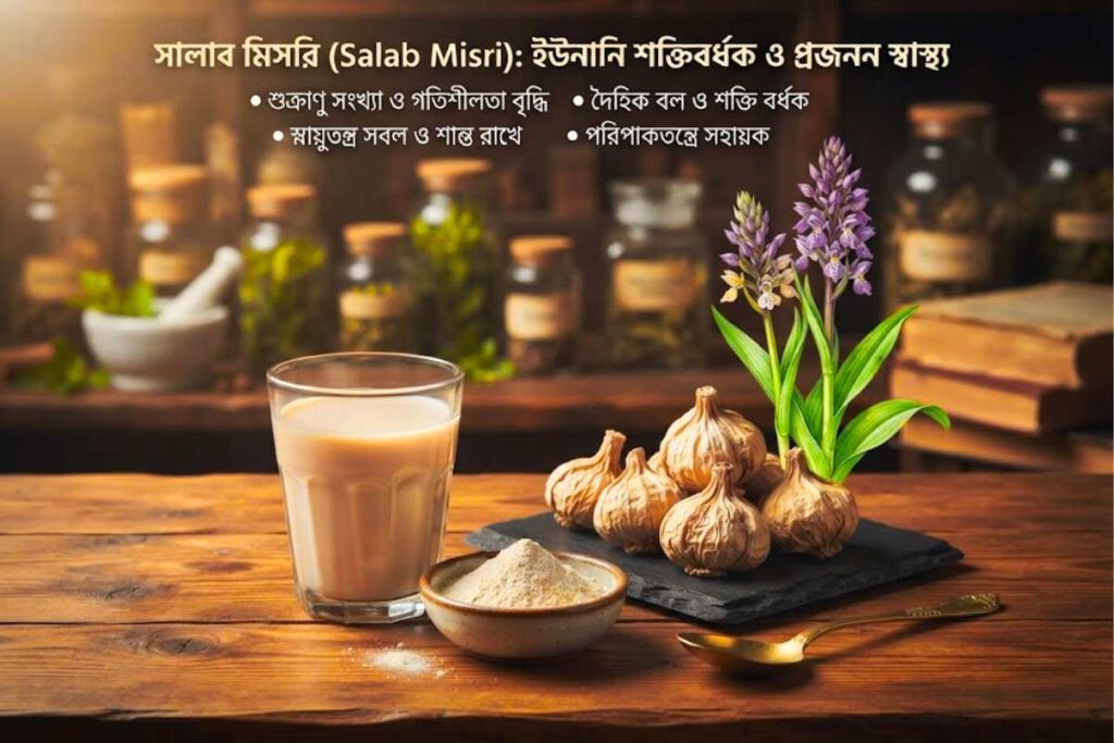 সালাব মিসরি কন্দ এবং অর্কিস ম্যাসকুলা উদ্ভিদ