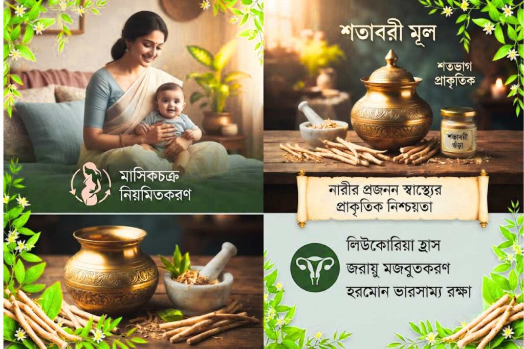 শতাবরী মূল ও গুঁড়া দিয়ে মাসিকের অনিয়ম ও লিউকোরিয়া দূর করার ফর্মুলা